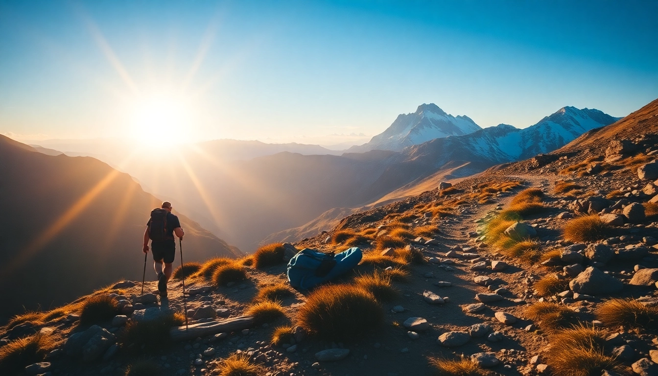 Trekking in Indonesia: A group of hikers trekking through lush jungles and scenic mountains, embracing nature's challenge.