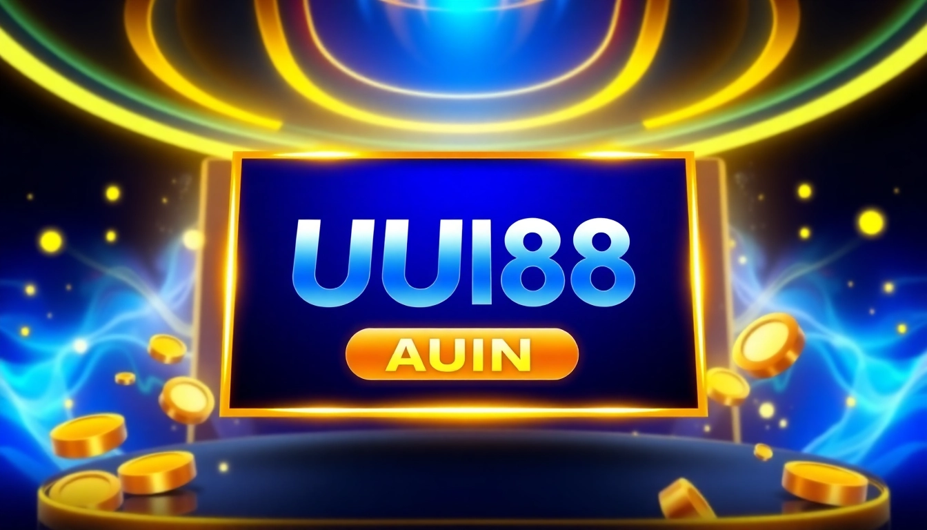 Engaging visual of UU88 online casino platform showcasing secure transactions and vibrant game icons to attract players and build trust.
