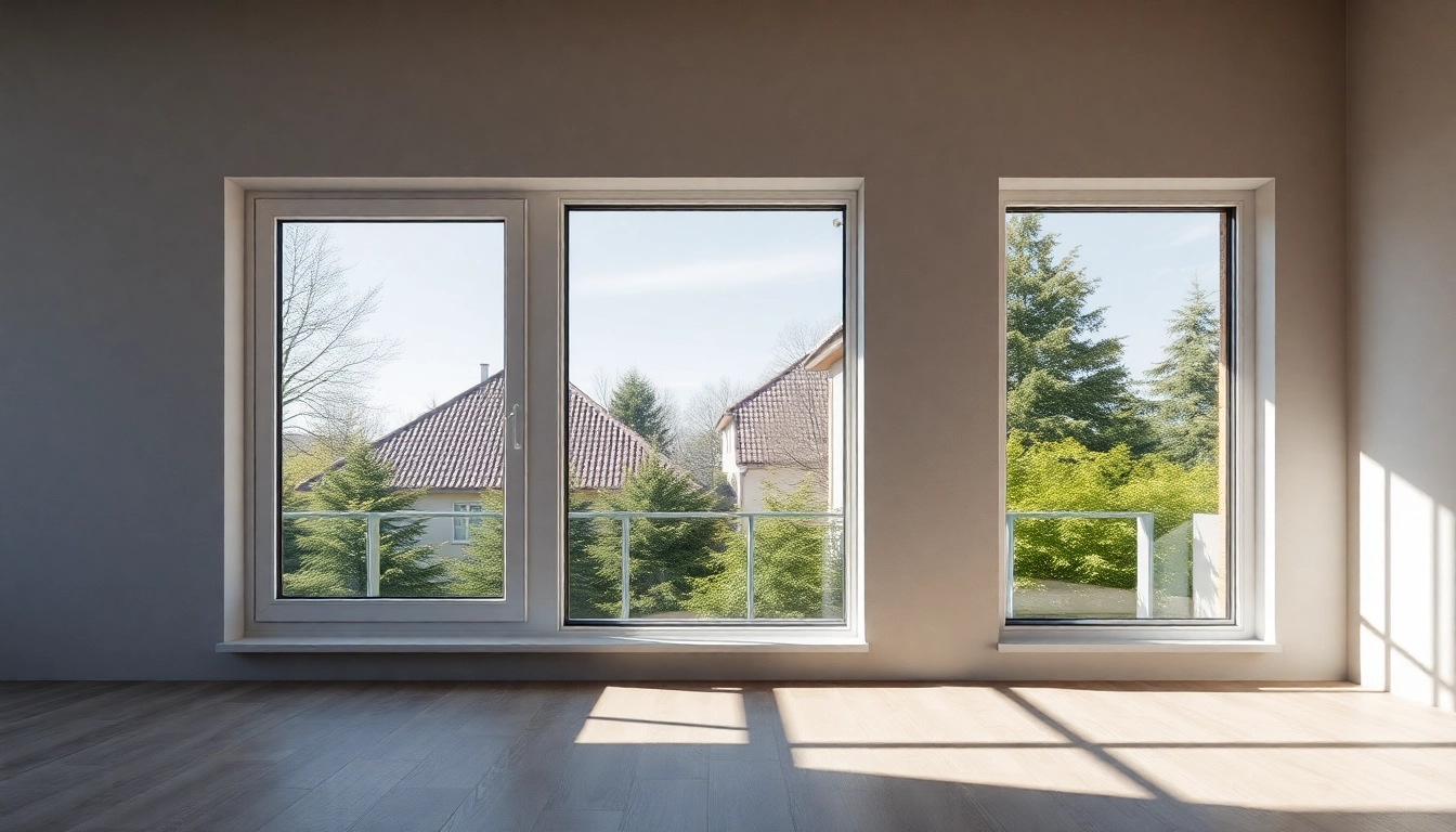 High-quality okna pcv bydgoszcz installed in a modern house showcasing sleek frames and energy-saving features for enhanced comfort.