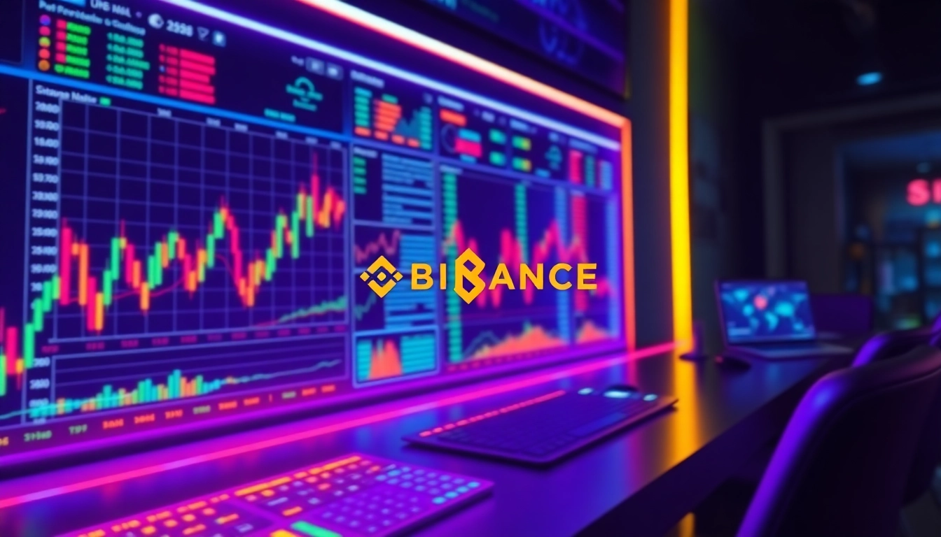 Crypto news updates showing Binance trading resumption with market charts and digital assets in