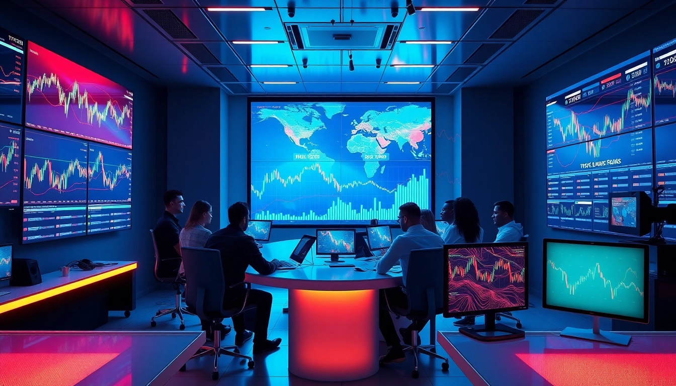 Professional team analyzing latest crypto news and Bitcoin market trends actively for users