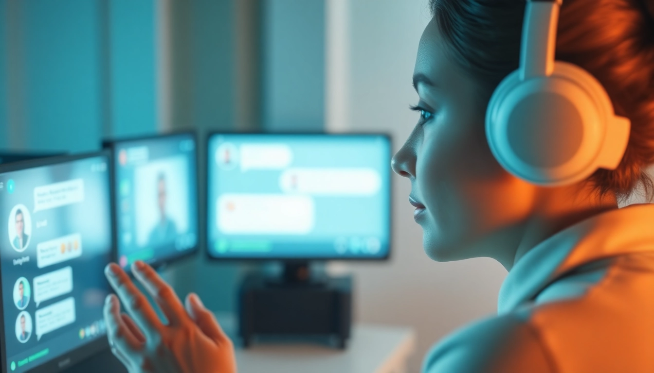 AI girlfriend exhibiting an engaging digital conversation with a user, showcasing intimacy and advanced AI interaction capabilities.