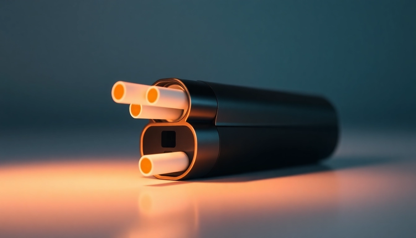 High-quality picture of Heets sigara sticks inserted into an IQOS device, showcasing the heated tobacco technology in action for better smoking alternatives.