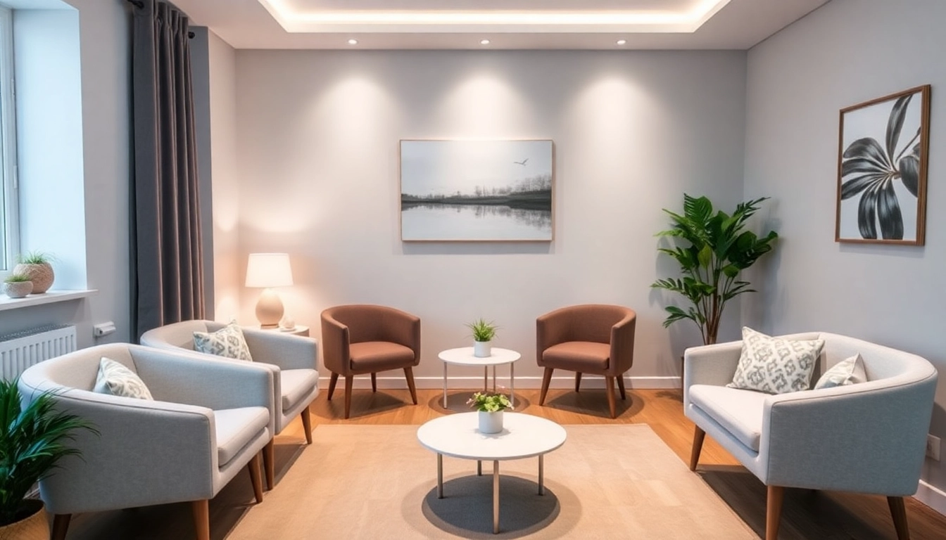 Psychoterapia Lublin: Comfortable therapy space with relaxing decor promoting mental well-being and trust.