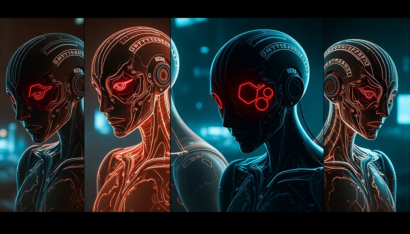 NSFW AI Generator concept collage: five styles- photoreal, manga, cinematic with moody lighting.