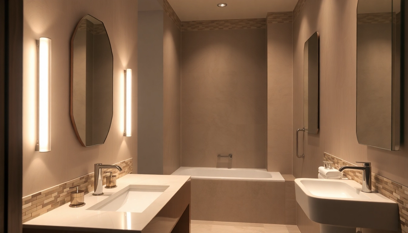 Bathroom renovation airdrie showcasing modern design elements, high-quality fixtures, and a