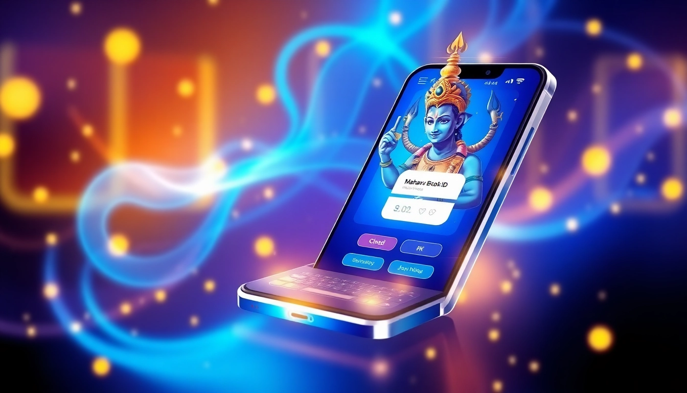 Easy steps to create Mahadev book id with a user placing bets on a mobile device, highlighting