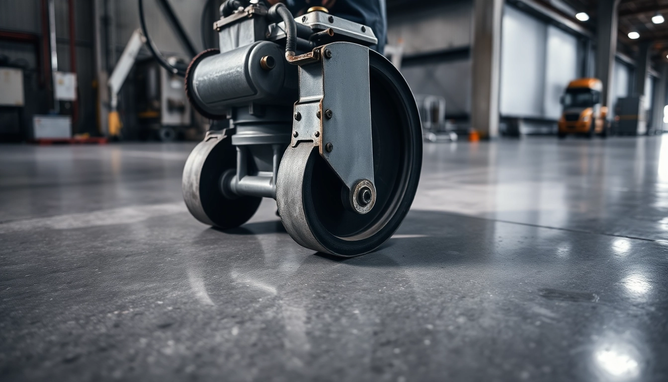 Concrete grinding Birmingham professionals demonstrating precise surface polishing for