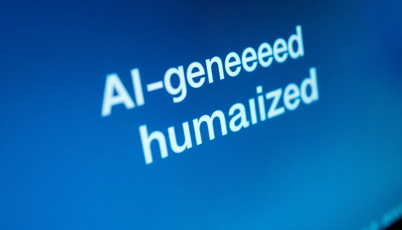 Humanizer tool transforming AI text into natural writing for seamless content creation and